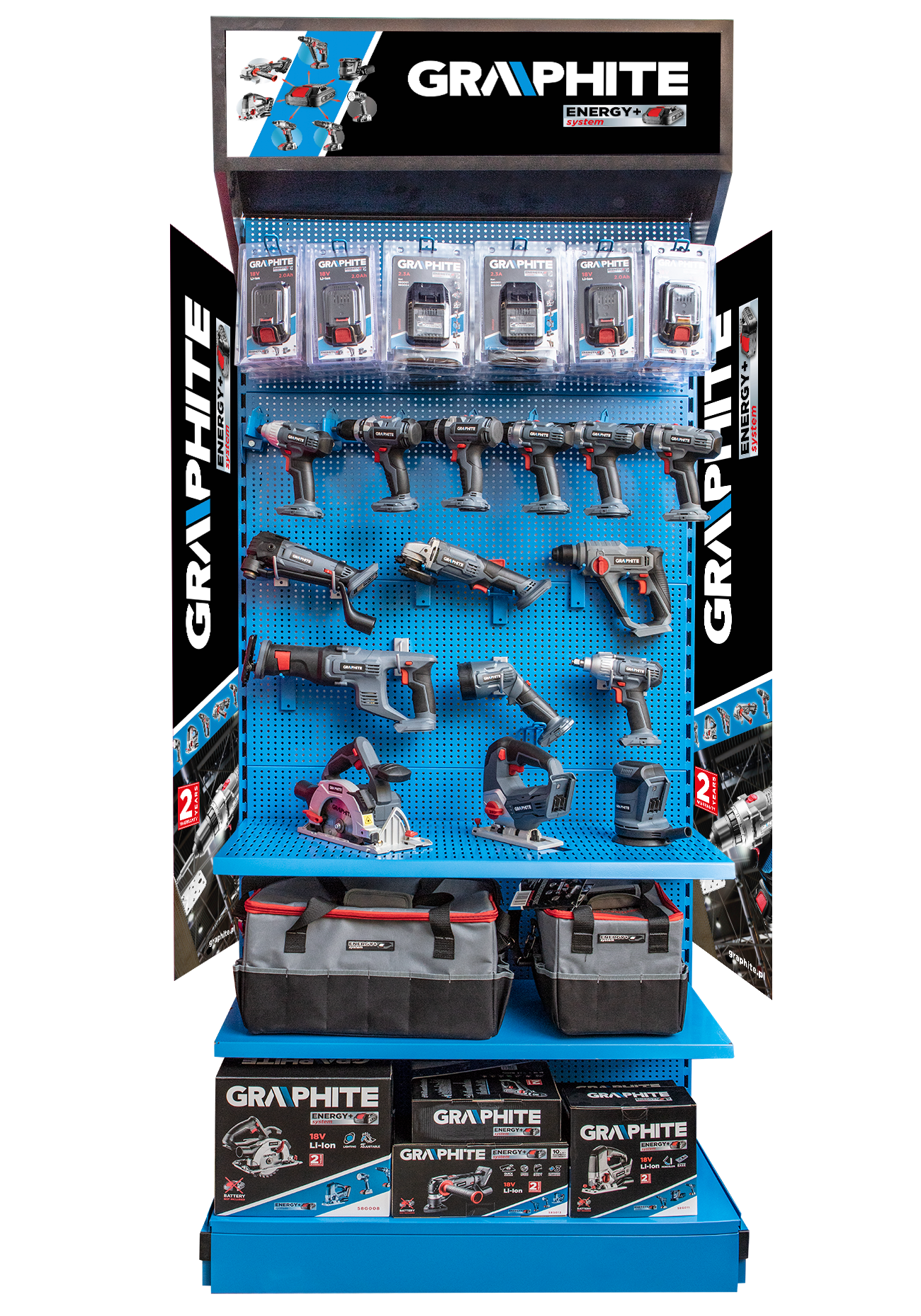 Брендированные стеллажи GRAPHITE -